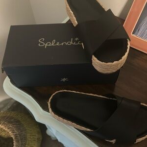 Splendid espadrille flatworm 8.5 black